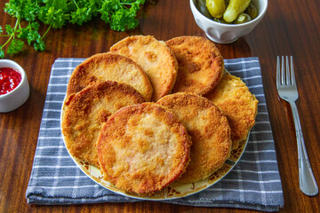 Mortadella cutlets - a quick and inexpensive lunch