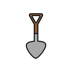 Gardening shovel illustration