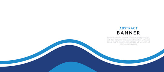 Abstract vector banner design template.  Vector abstract design banner web template.