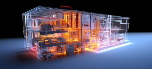 Building piping and energy systems. Generative AI.