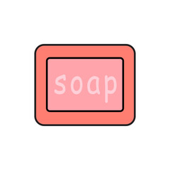 pink solid soap icon
