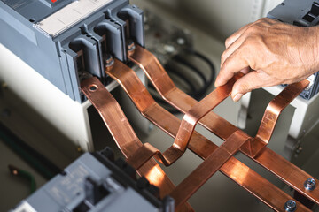 Electrical system control cabinet assembly work