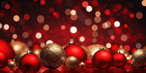  Christmas Decoration with Festive Bokeh Background