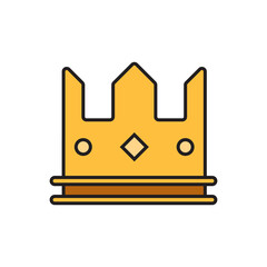 Gold crown icon 