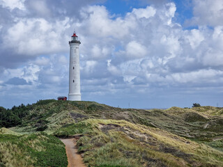 Lighthouse and grass