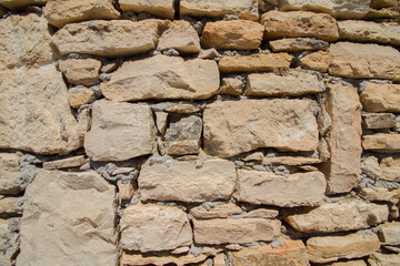 Dry stone wall, dry masonry wall, backgrounds, texture, from Greece