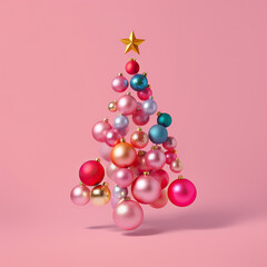 As the clock strikes midnight on new year's day 2024, a brightly lit christmas tree adorned with colorful ornaments fills the room with a joyous reminder of the hope and happiness of the season