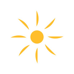 Fototapeta na wymiar sun light symbol