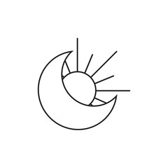 boho crescent moon and sun elements © freeject.net