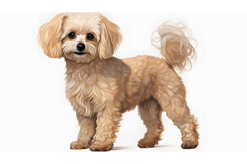 Obraz premium cavalier monarch puppy ai generative