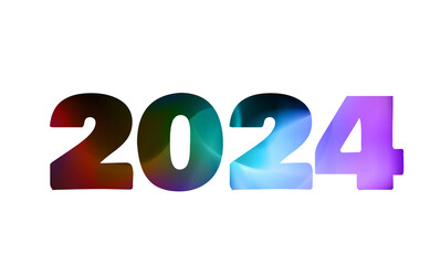 2024 writing for the new year in png format