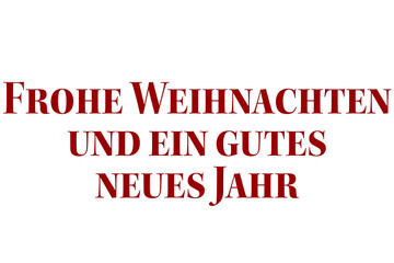 Digital png illustration of frohe weihnachten text on transparent background