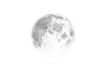 Fototapeta premium Digital png illustration of white moon on transparent background