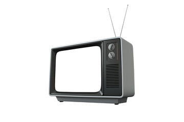Digital png illustration of retro tv on transparent background