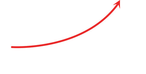 Digital png illustration of chart with arrow on transparent background