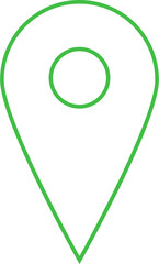 Digital png illustration of destination pin on transparent background