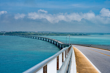 沖縄 宮古島 伊良部大橋とコバルトブルーの海と伊良部島6