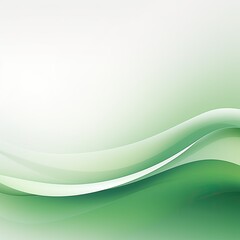 Green wavy background. Green waves on white background.