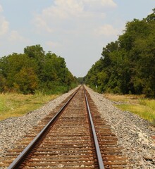 Fototapeta premium railway in the countryside