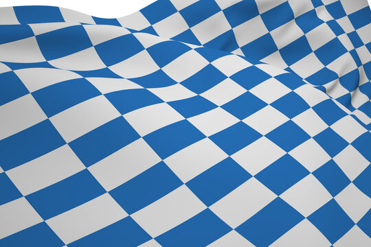 Naklejka Digital png illustration of blue and white flag on transparent background