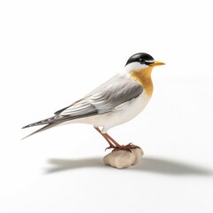 Obraz premium Least tern bird isolated on white background.