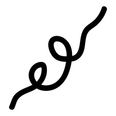 Obraz premium Squiggle abstract line