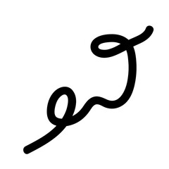 Obraz premium Squiggle abstract line