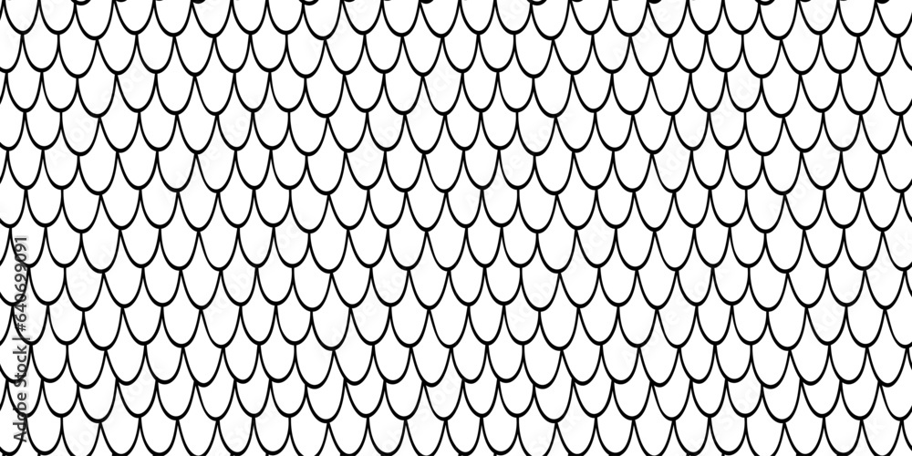 Poster vector fish scales texture. seamless pattern template.