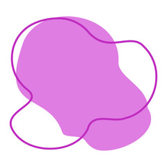 organic blob with outline