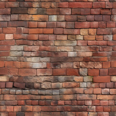 old castle wall texture made from red bricks