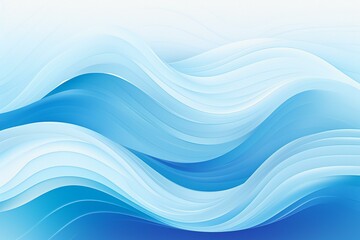 Obraz premium Waves abstract illustration. Wavy ocean abstract Backdrop. Curvy sea waves background.