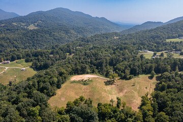 Fototapeta na wymiar drone mountain views