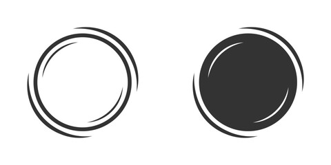 Empty circles for your icons and design elements. Vector illustration.