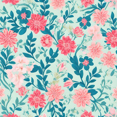 seamless pattern with flowers,Creative texture for fabric, packaging, textiles, wallpaper, and clothing