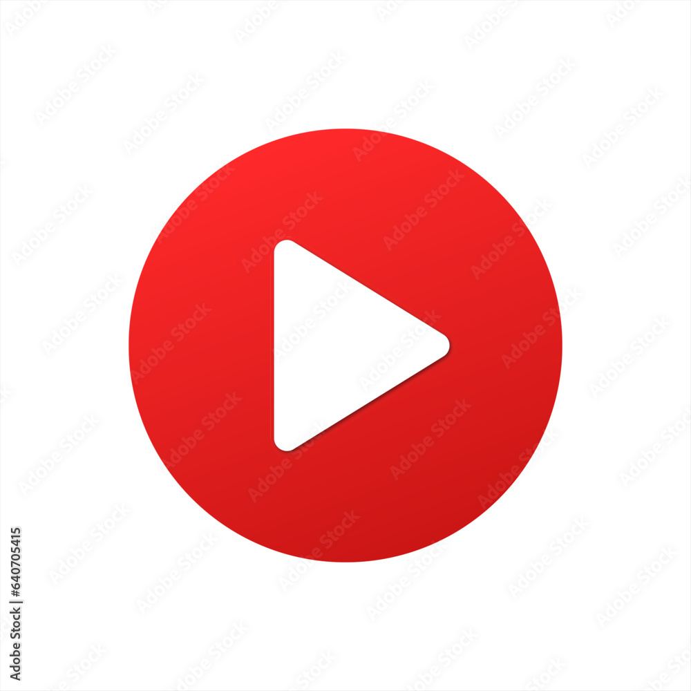 Poster button play video vector 10 eps.