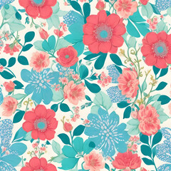 seamless pattern with flowers,Creative texture for fabric, packaging, textiles, wallpaper, and clothing