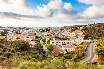 vue Panoramique de Cadaqués, Espagne 