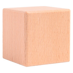 Wooden cube miniature toy block and game. Object concept.