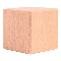 Wooden cube miniature toy block and game. Object concept.