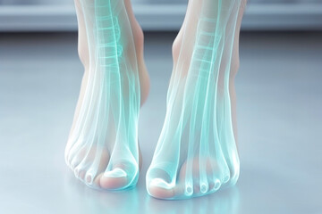Detailed X-Ray of Foot: Medical Imaging Close-Up