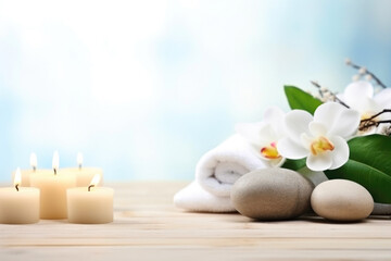 Zen Spa Atmosphere with Room for Text