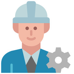 engineer flat icon