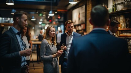 Business networking event - obrazy, fototapety, plakaty