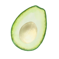 half of avocado