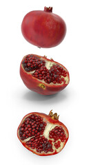 pomegranate isolated on transparent background