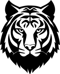 Simple tiger head logo 
