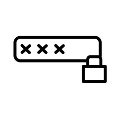 Code Security Lock Outline Icon