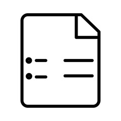Contract Paper Book Outline Icon