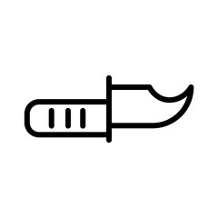 Knife Blood Crime Outline Icon