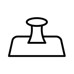 Justice Legal Stamp Outline Icon